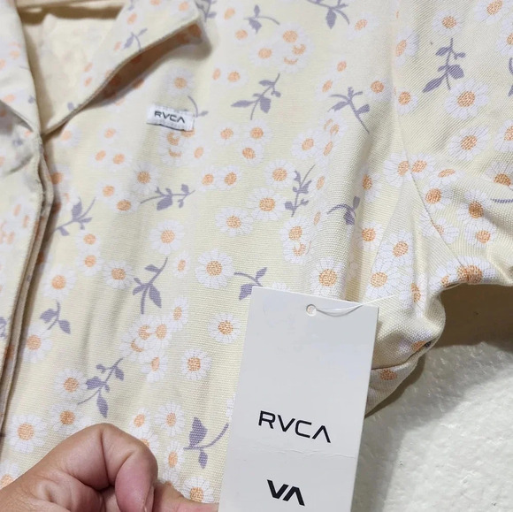 RVCA Nightshift Womens Floral Jumpsuit L NWT Utility Fall Outdoors - Picture 6 of 12